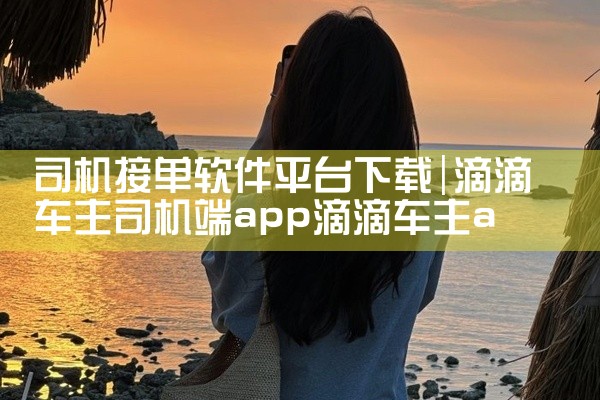 司机接单软件平台下载