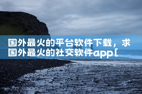 国外最火的平台软件下载